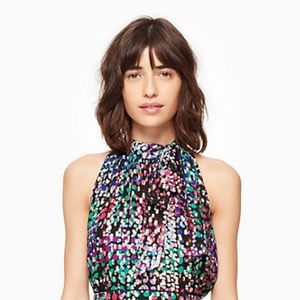 Kate Spade Metallic Multi Dot Top